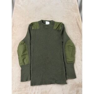 Brigade Quartermasters Woolly Pully Sweater Men 42 Olive Wool Commando Ribbed